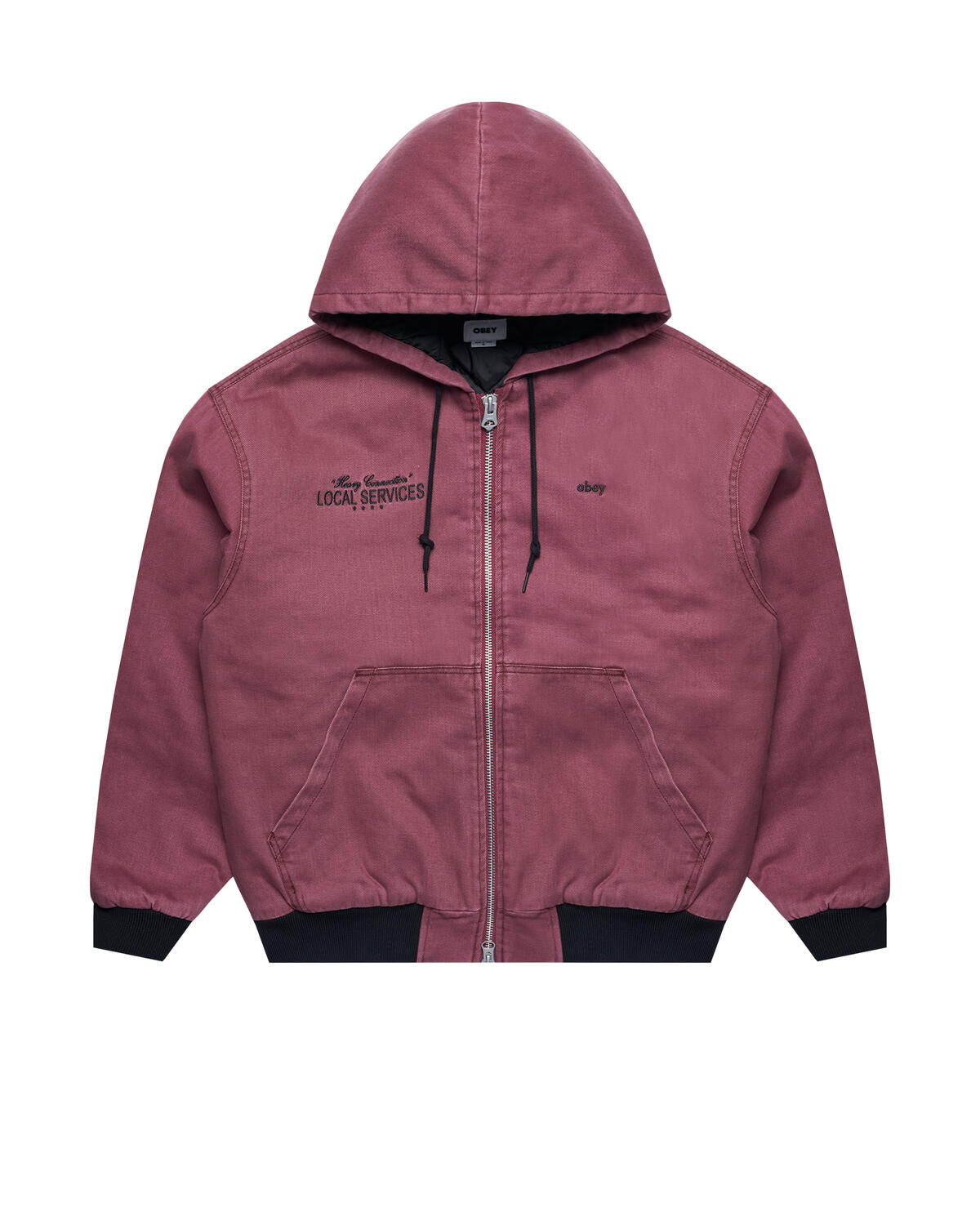 Obey zip up hoodie hotsell